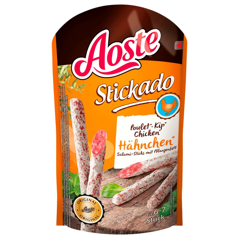 Aoste Stickado Hähnchen Salami Sticks 70g